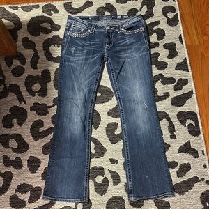 Miss Me Dark Blue Boot Cut Jeans